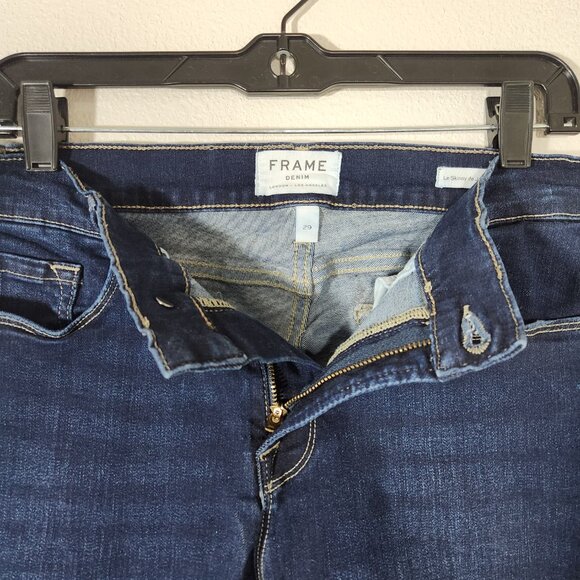 FRAME Le Skinny de Jeanne Crop Jeans Dark Wash size 29 - Picture 12 of 15